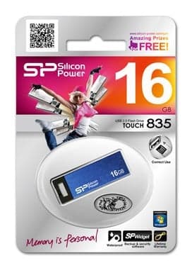 Флешка USB R/W 16 Gb Touch 835 SP016 GbUF2835V1B USB 2.0 синий