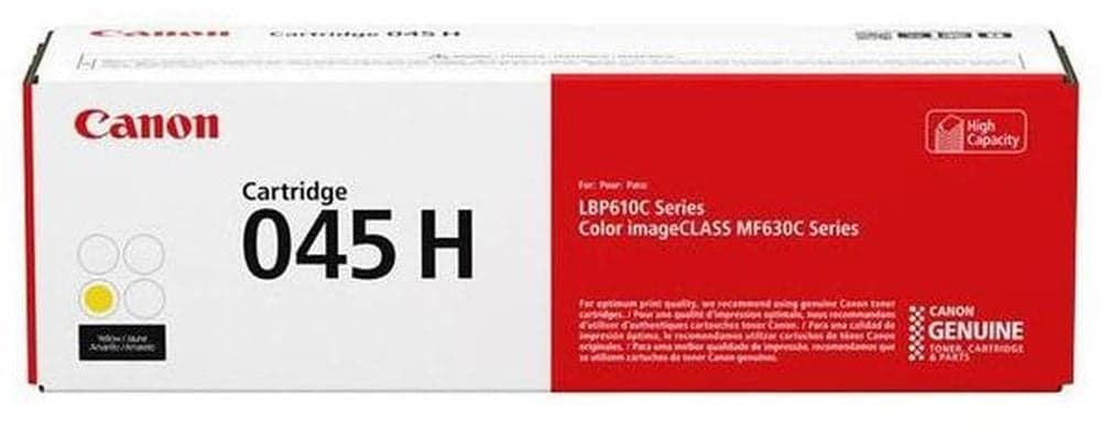 Картридж лазерный Canon 045Y H желтый, 2200 стр., для i-SENSYS MF631/633/635, LBP611