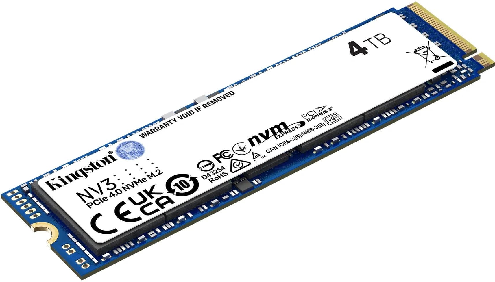 Kingston SSD NV3, 4000GB, M.2(22x80mm), NVMe, PCIe 4.0 x4, SNV3S/4000G