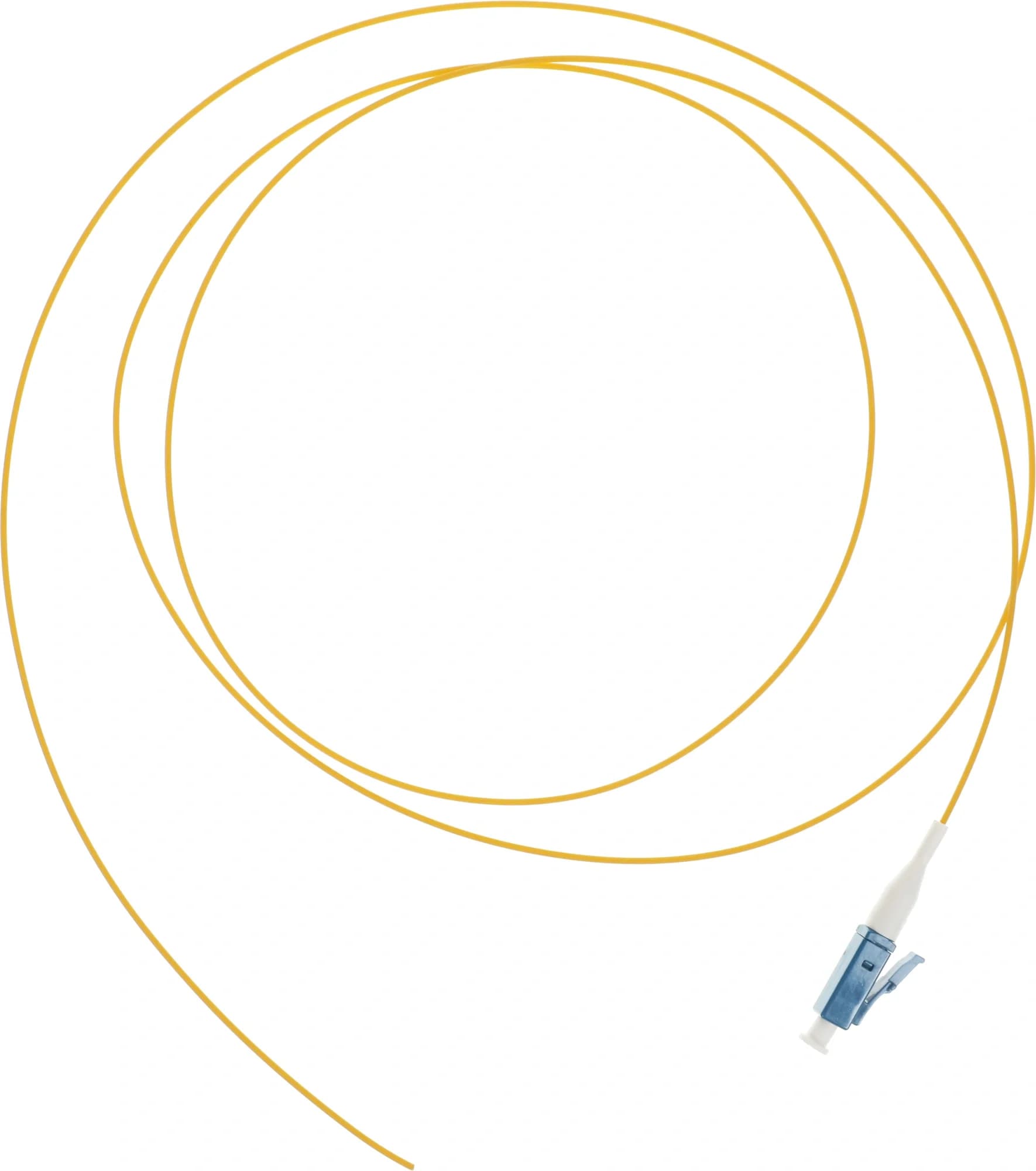 Кабельная сборка Hyperline FPT-B9-9-LC/UR-1M-LSZH-YL Пигтейл волоконно-оптический SM 9/125 (OS2), LC/UPC, 1 м, LSZH