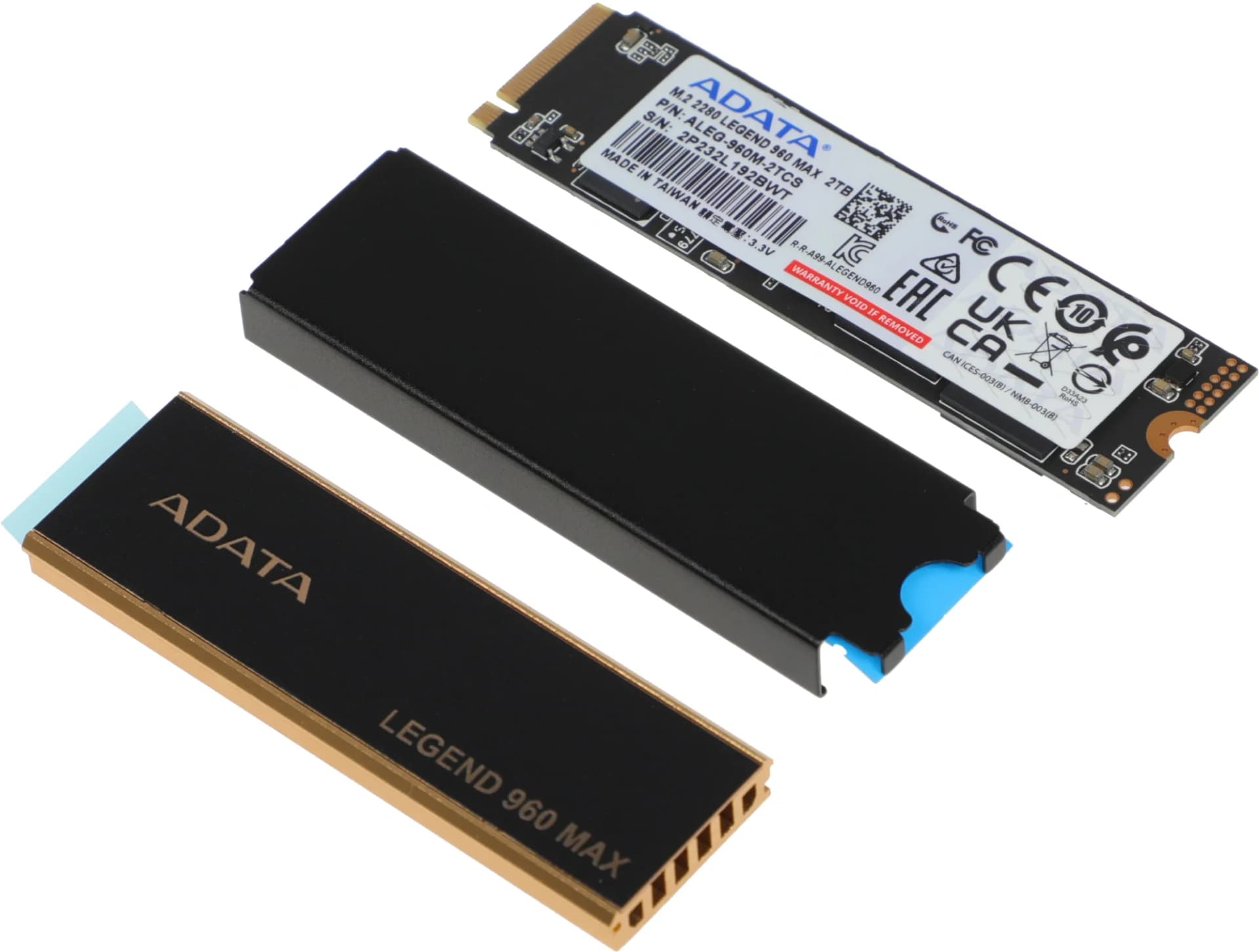 A-DATA SSD 2Tb LEGEND 960 MAX, M.2(22x80mm), NVMe 1.4, PCIe 4.0 x4, 3D NAND, ALEG-960M-2TCS