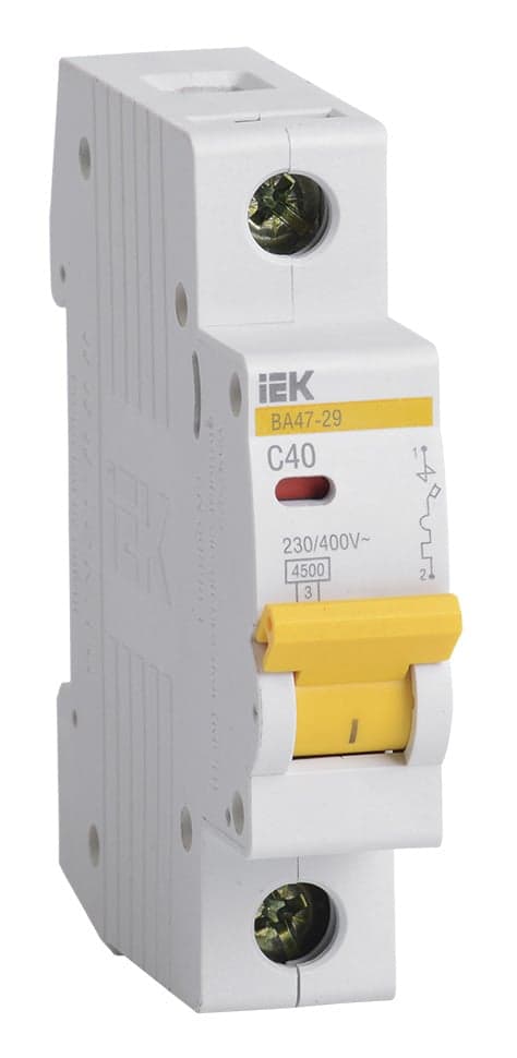 KARAT Авт. выкл. ВА47-29 1P C 40А 4,5кА IEK