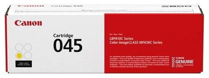 Картридж лазерный Canon 045Y желтый, 1300 стр., для i-SENSYS MF631/633/635, LBP611