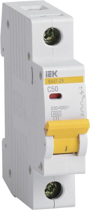 KARAT Авт. выкл. ВА47-29 1P C 50А 4,5кА IEK