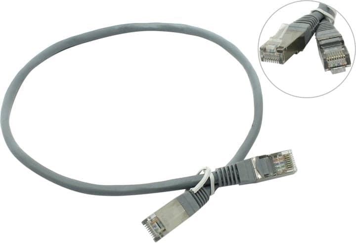Patch Cord FTP кат.5e 0.5м, серый