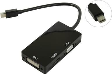 Orient <C310> Кабель-адаптер miniDisplayPort (M)--> DVI (F)/HDMI (F)/VGA (15F)