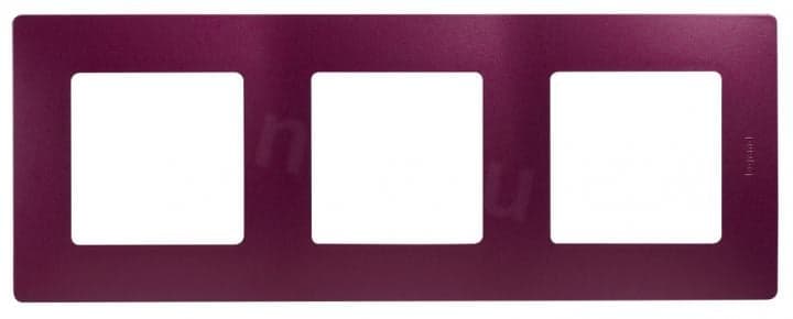 LEGRAND 672563 ETIKA Рамка 3 поста сливовая