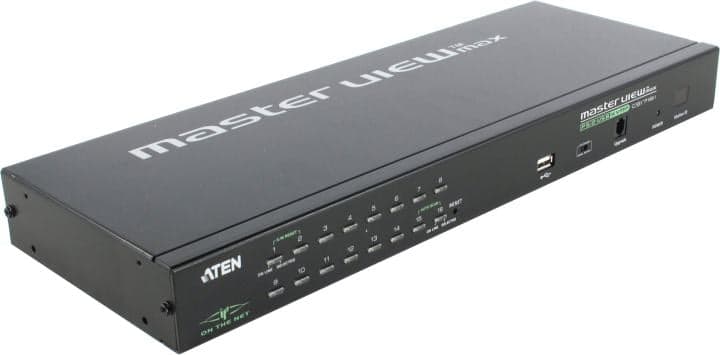 ATEN <CS1716i> 1U 16-port 1-User PS/2-USB KVM on the NET (клавиатураUSB или PS/2+мышьUSB или PS/2+VGA15pin+LAN)