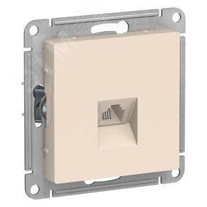 Розетка телефонная RJ11, механизм ATN000281 Schneider Electric AtlasDesign Бежевый