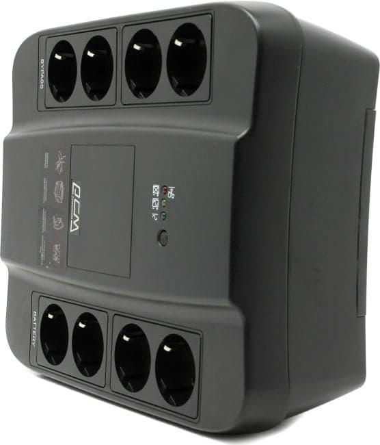 UPS 650VA PowerCom Spider <SPD-650N Euro Black>