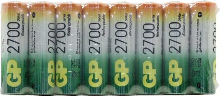 Аккумулятор GP 270AAHC-B16 (1.2V, 2600mAh) NiMH, Size "AA" <уп.16 шт>