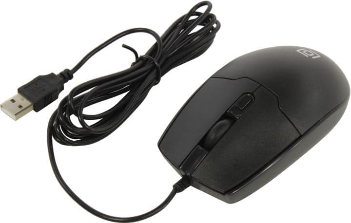 OKLICK Optical Mouse <147M V2> Black (RTL) USB 4btn+Roll <1580834>