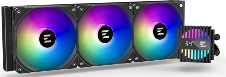ZALMAN <ALPHA2 36 BLACK> (4пин, 115x/1200/1700/AM4/AM5, 29.7дБ,600-2000об/мин, вод.охл)