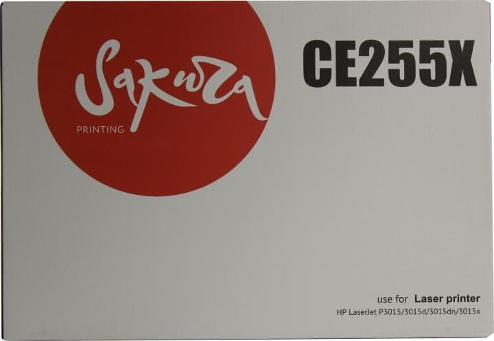 Картридж SAKURA CE255X для HP LJ P3015/3015d/3015dn/3015X