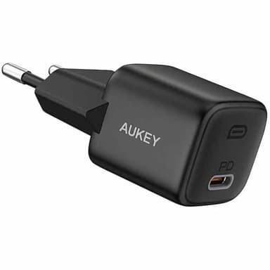 Aukey Omnia II Mini 20W <AWC-PA-B1T BK> Зарядное устройство USB-C (Вых. DC5/9/12V, 20W, USB-C)