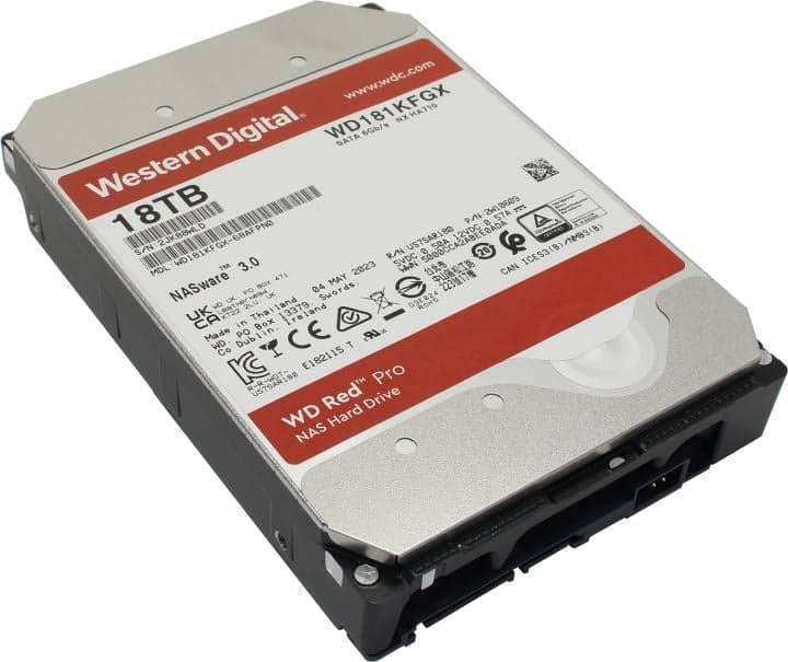 HDD 18 Tb SATA 6Gb/s Western Digital Red Pro <WD181KFGX> 3.5" 7200rpm 512Mb