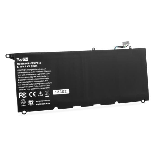 TopON TOP-DEXPS13 Аккумулятор для ноутбука Dell XPS 13 9343, 9350. 7.4V 7100mAh. PN: JD25G.
