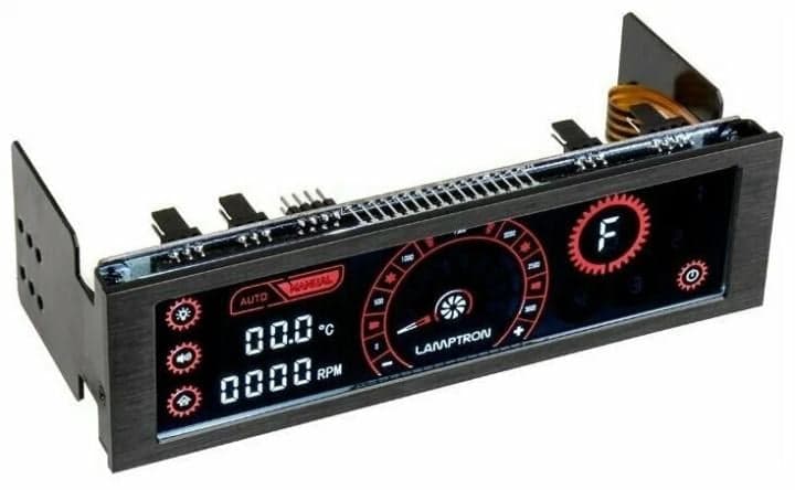 LAMP-CM430BR Панель управления Lamptron CM430, сенсорная, 30Вт/канал x4, PWM, черная, красная подсветка дисплея
