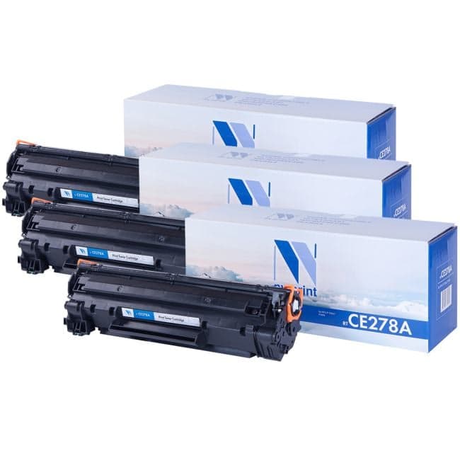 Картридж NVP совместимый NV-CE278A-SET3 для HP LaserJet Pro P1566/ P1606dn/ M1536dnf (2100k) (3 шт)