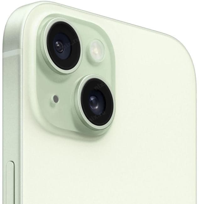 MTPA3HN/A Смартфон Apple A3090 iPhone 15 256Gb зеленый моноблок 3G 4G 1Sim 6.1" 1179x2556 iOS 17 48Mpix 802.11 a/b/g/n/