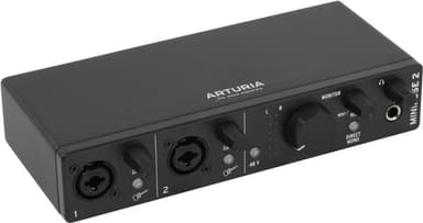 Arturia MiniFuse 2 Black (Analog 2in / 2out, MIDI DIN&USB A, 24Bit / 192kHz, USB2.0 type C)