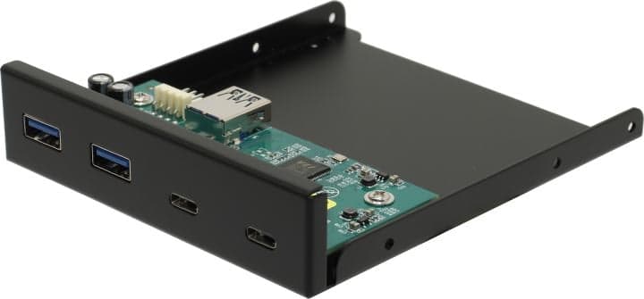 Espada <Eu410> 2xUSB+2xUSB-C Front Panel (крепление на лицевую панель корпуса 3.5")