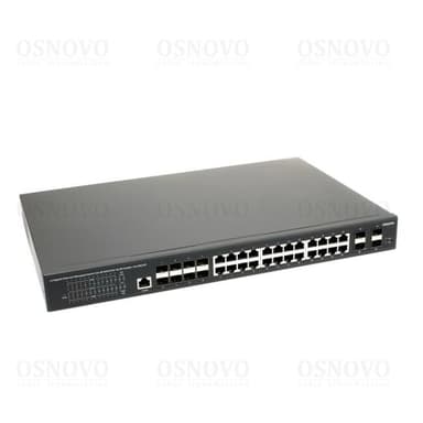 OSNOVO <SW-32G4X-3L> Управляемый коммутатор (16UTP 1000Mbps PoE + 8Combo 1000BASE-T/SFP + 4SFP+ 10Gbps)