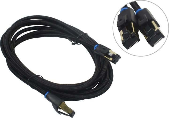 Vention <IKGBI> Patch Cord SFTP кат.8 3м, чёрный