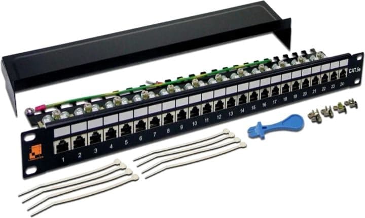 Патч-панель Lanmaster LAN-PPL24S5E 19" 1U 24xRJ45 кат.5e