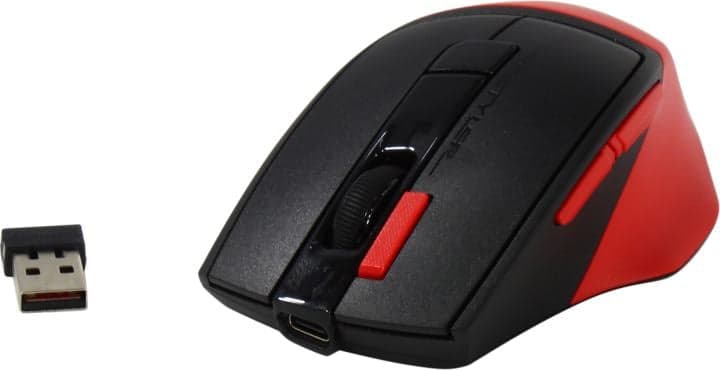 A4Tech FSTYLER Wireless Optical Mouse <FG45CS Air Sports Red>(RTL) USB 7btn+Roll