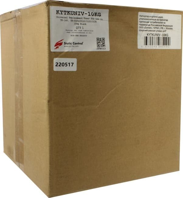 Тонер Static Control KYTKUNIV-10KG для Kyocera TK-140/3100/3110/3120/3130 10 кг