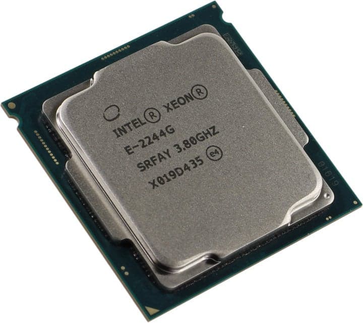 CPU Intel Xeon E-2244G 3.8 GHz/4core/SVGA UHD Graphics P630/1+8Mb/71W/8 GT/s LGA1151