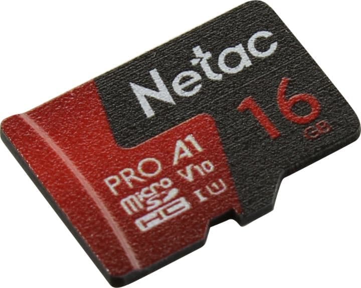 Netac <NT02P500PRO-016G-S> microSDXC Memory Card 16Gb UHS-I U1