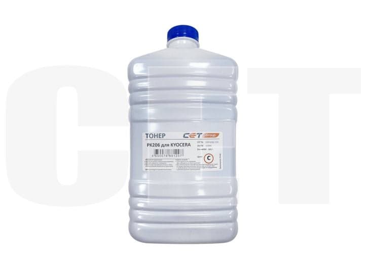 Тонер Cet PK206 OSP0206C-500 голубой бутылка 500гр. для принтера Ecosys M6030cdn/6035cidn/6530cdn/P6035cdn