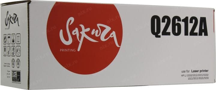 Картридж SAKURA Q2612A для HP LJ 1010/12/15/20/22, 3015/20/30