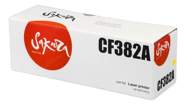 SACF382A Картридж SAKURA CF382A для HP MFP M476, желтый, 2700 к.