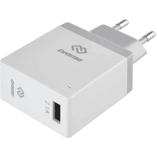 Digma <DGWC-1U-2.1A-WG> Зарядное устройство USB (Вых.5V, USB)