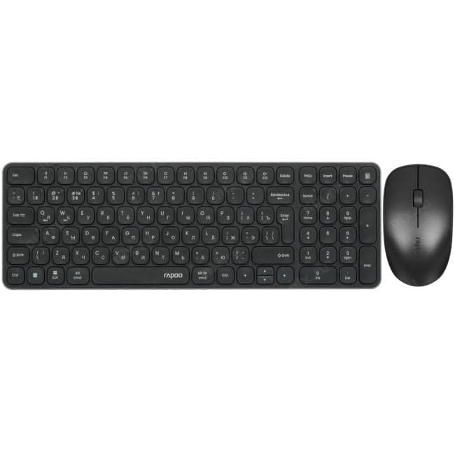 RAPOO <9320M Dark Grey> (Кл-ра,FM/BT,USB+Мышь 3кн,Optical,Roll,FM/BT,USB) <12855>