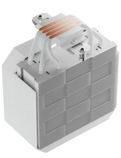 upHere UP1T4 White / 4HPx6mm, 230W TDP, single tower, 1x120mm fan, 600-1650RPM, 68 CFM, 25dBA / UP1T4