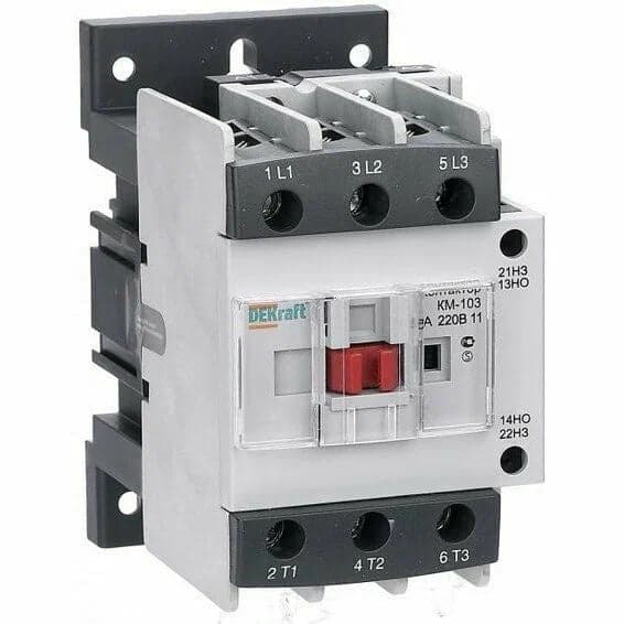 Контактор DEKraft 22133DEK КМ-103 50А 220В АС3 1НО+1НЗ