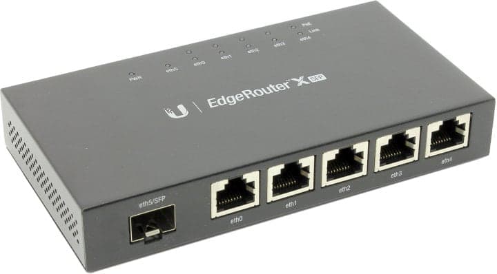 UBIQUITI <ER-X-SFP> EdgeRouter X (5UTP 1000Mbps, 1SFP, PoE)