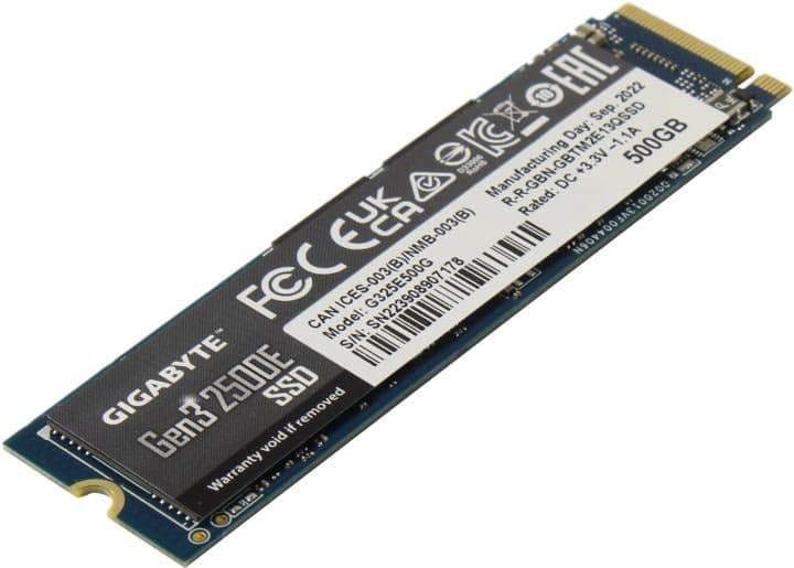 SSD 500 Gb M.2 2280 M GIGABYTE Gen3 2500E <G325E500G>