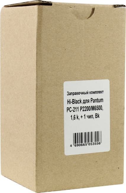 Заправочный комплект Hi-Black для Pantum PC-211 P2200/M6500, 1,6 k + 1 чип, Bk