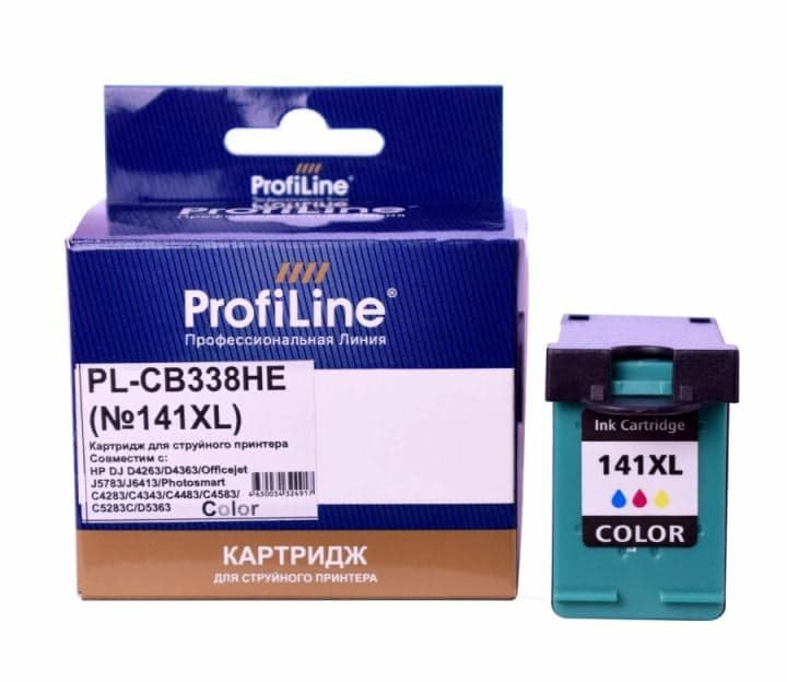Картридж ProfiLine PL-CB338HE-Color PL-CB338HE_C/M/Y №141XL для HP DJ D4263/OJ J5783/J6413/ C4283/C4583/C5283C/