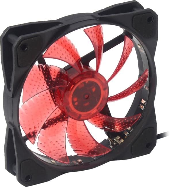 Digma <DFAN-LED-RED> (3пин, 120x120x25мм, 23dB, 1200об/мин)
