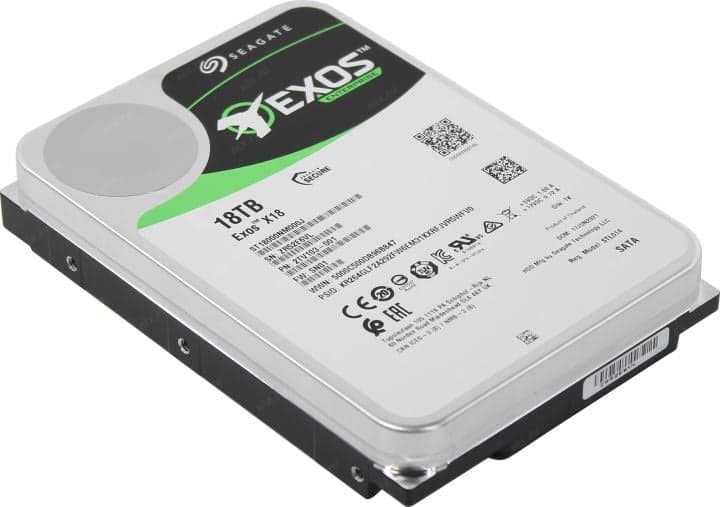 HDD 18 Tb SATA 6Gb/s Seagate Exos X18 <ST18000NM000J> 3.5"