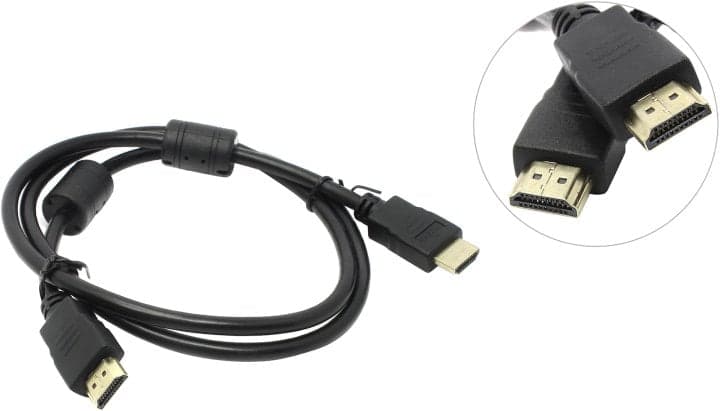 5bites <APC-014-010> Кабель HDMI to HDMI (19M -19M) 1м 2 фильтра ver1.4