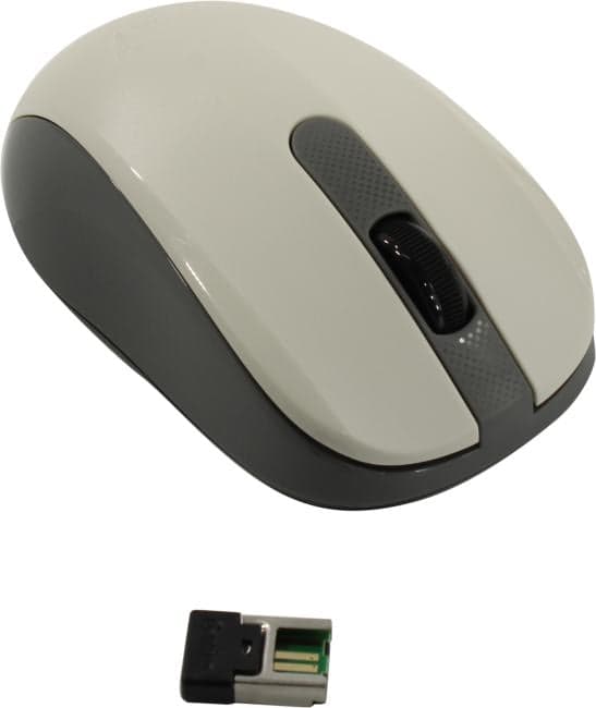 Genius Wireless Silent Mouse <NX-8008S White+Gray> (RTL) USB 3btn+Roll