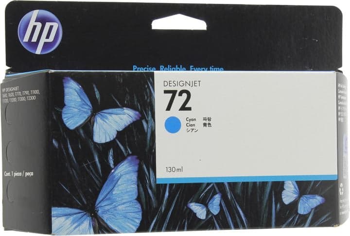 Картридж HP C9371A (№72) Cyan для HP DesignJet T610, T1100 130ml (повышенной ёмкости)