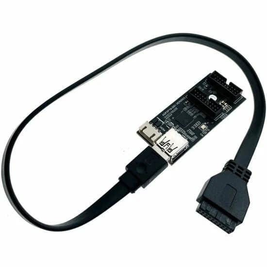 Переходник разветвитель с материнской платы EiD202M 20 pin на 2 х 20 Pin, чипсет GL3510